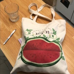NWOT lobo plant the box watermelon shopper tote